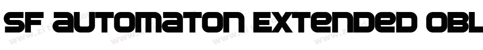 SF Automaton Extended Oblique字体转换